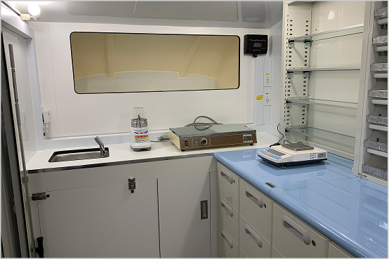 流し台と調剤場所